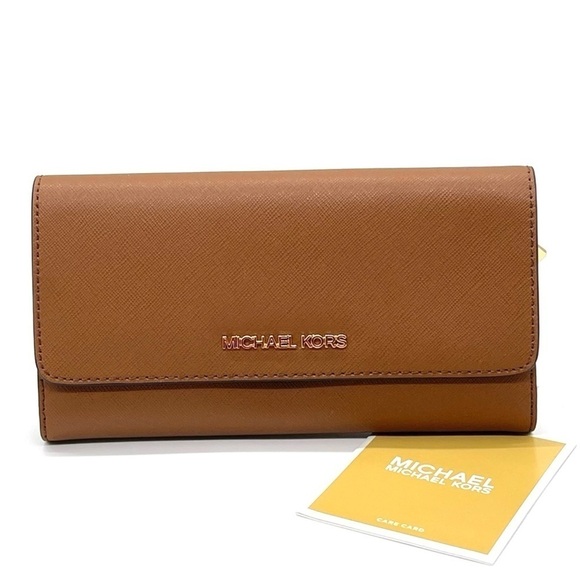 Michael Kors Large Trifold Wallet Luggage (NWT) - Picture 2 of 9